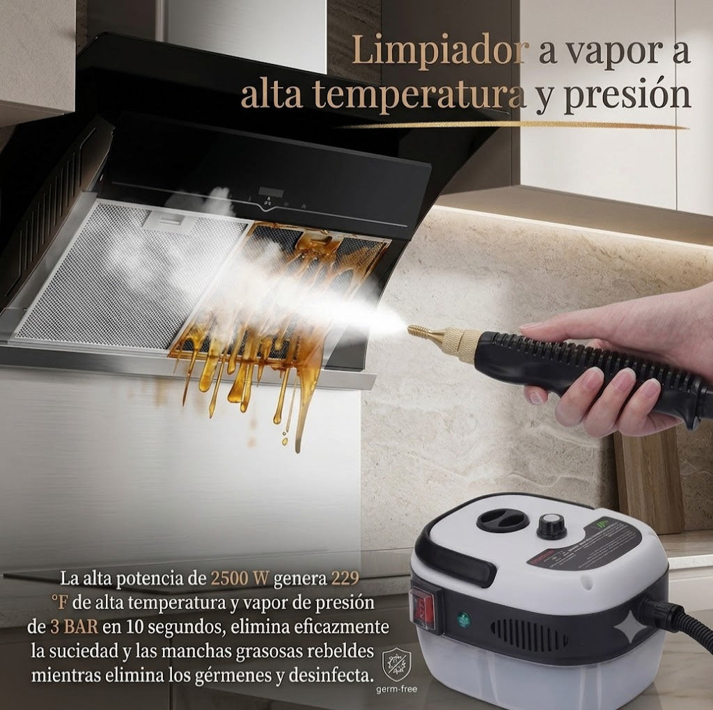 Limpiador a vapor multiuso de alta presión
